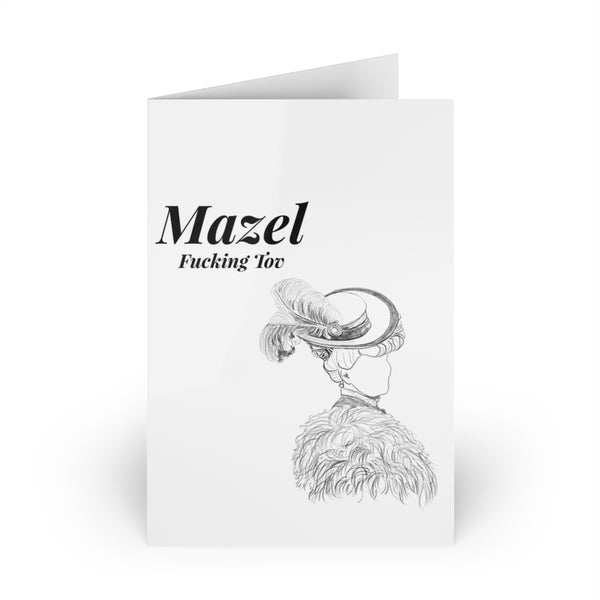 Mazel Fucking Tov Greeting Cards (1 or 10 pcs)